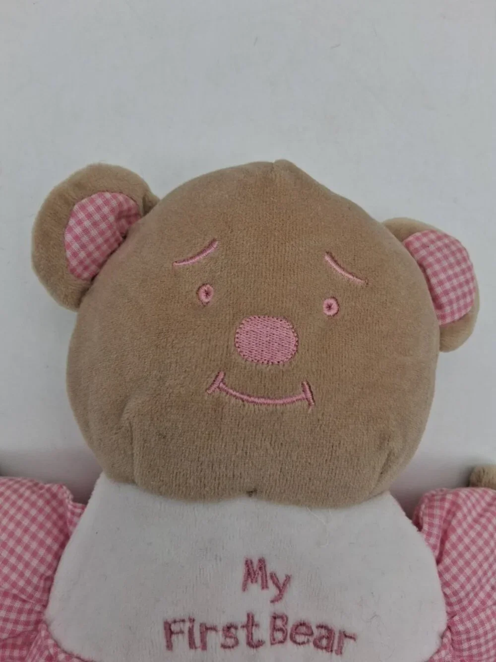 MY First Bear Rattle Snuggie Toy Pink 10